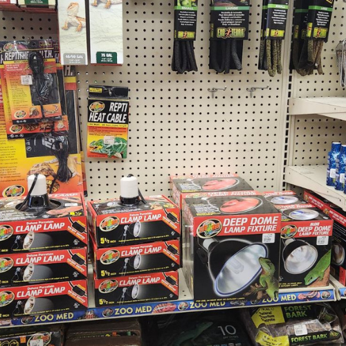 AfFORDable Pet Center lamps and supplies