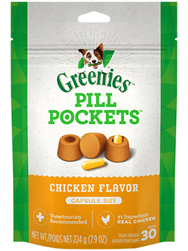 Greenies PILL POCKETS™ Treats for Dogs Chicken Flavor Capsule (30 count)