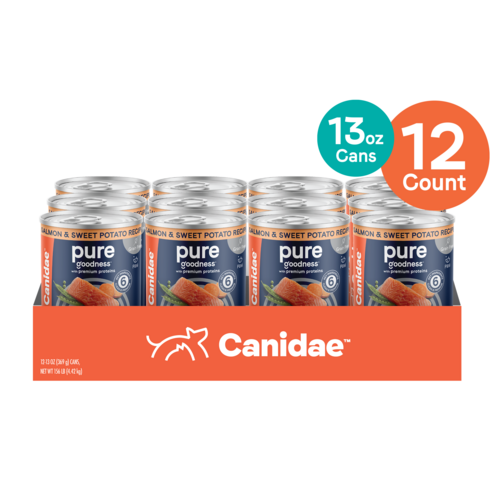 Canidae PURE Grain Free Limited Ingredient Salmon and Sweet Potato Recipe Wet Dog Food (13-oz, case of 12)