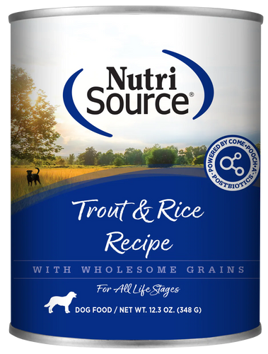 NutriSource® Trout & Rice Recipe Healthy Wet Dog Food