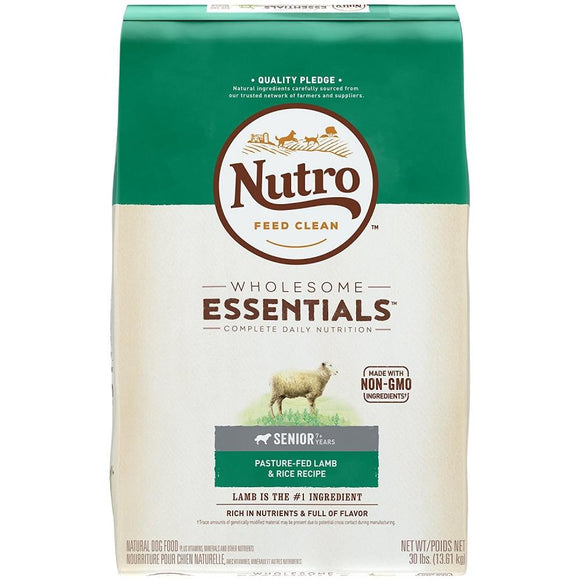 Nutro Wholesome Essentials Senior Pasture-Fed Lamb & Rice Dry Dog Food