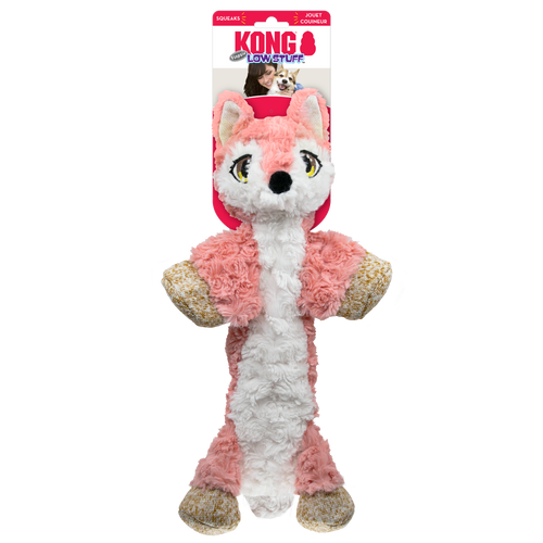 KONG Low Stuff Flopzie Fox Dog Toy