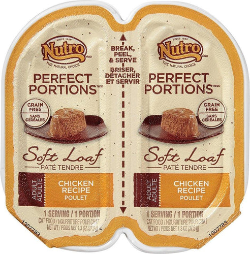 Nutro Perfect Portions Grain-Free Chicken Recipe Cat Food Trays