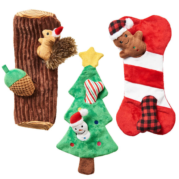 Ethical Pet Spot Holiday Puzzle Toys Assorted Dog Toy