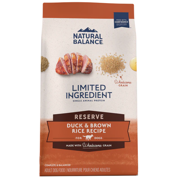 Natural Balance Limited Ingredient Reserve Duck & Brown Rice Recipe Dry Dog Food (22 Lb)