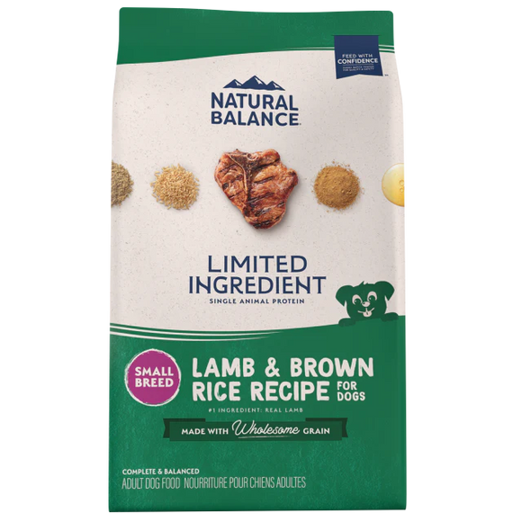 Natural Balance Limited Ingredient Diet Lamb & Brown Rice Small Breed Recipe Dry Dog Food