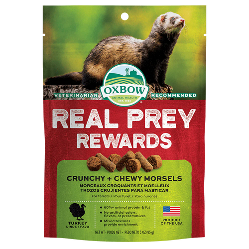 Oxbow Animal Health Real Prey Rewards Ferret Treats Turkey (3 oz)