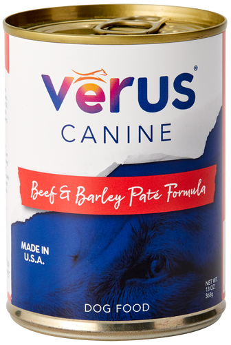 VēRUS Beef & Barley Paté Formula Dog Food (13 Oz.)