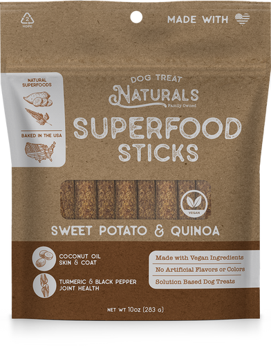 Dog Treat Naturals Sweet Potato & Quinoa Superfood Sticks Dog Treats