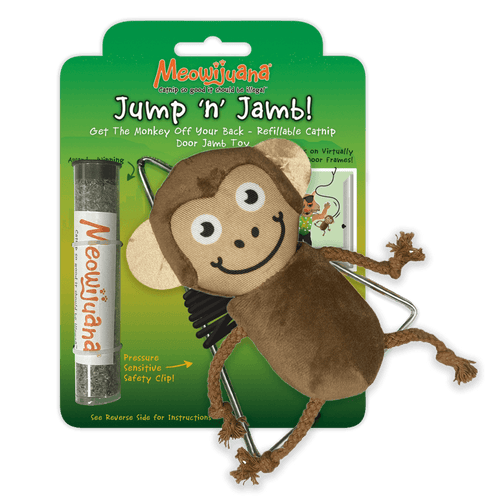 Meowijuana Jump 'n' Jamb Monkey Cat Toy (Medium)