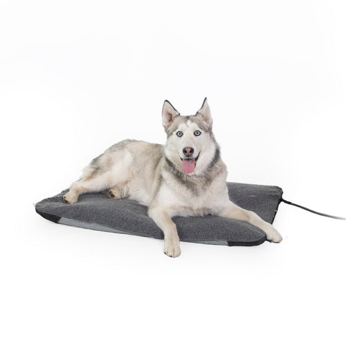 K&H Lectro-Soft™ Outdoor Heated Pet Bed Gray (Small 14 x 18 (20W))