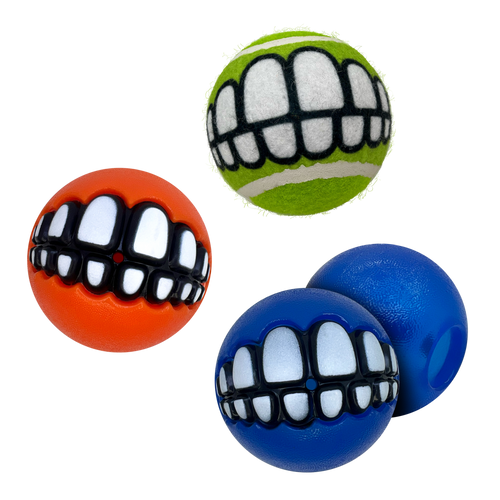 KONG Grinz By Rogz Variety 3-Pk Dog Toy