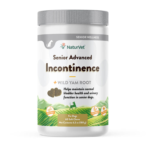NaturVet Senior Advanced Incontinence Soft Chews for Dogs (60 Soft Chews)
