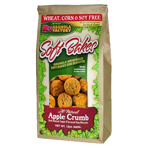 K9 Granola Soft Bakes Dog Treats Apple Crumb (12 oz)