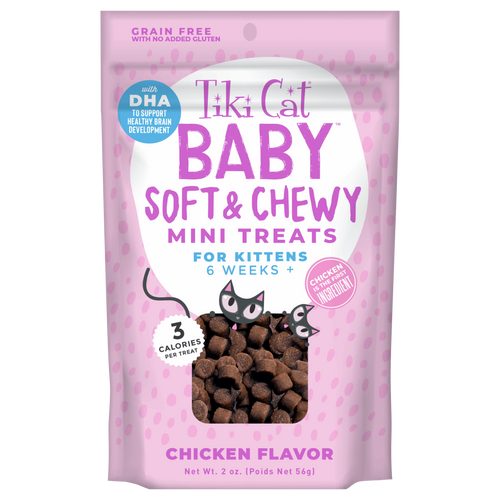 Tiki Cat® Baby Soft & Chewy Mini Treats Chicken Flavor Wet Cat Treats