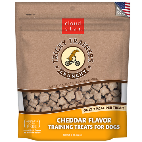 Cloud Star TRICKY TRAINERS CRUNCHY TREATS: CHEDDAR (8 oz)