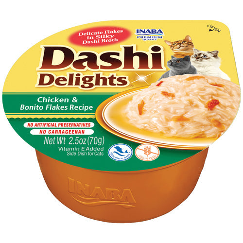 Inaba Dashi Delights Chicken & Bonito Flakes Recipe Cat Treats (2.5 oz)