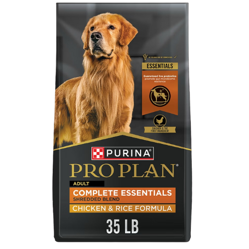 Pro Plan Adult Complete Essentials Shredded Blend Chicken & Rice with Probiotics Dry Dog Food