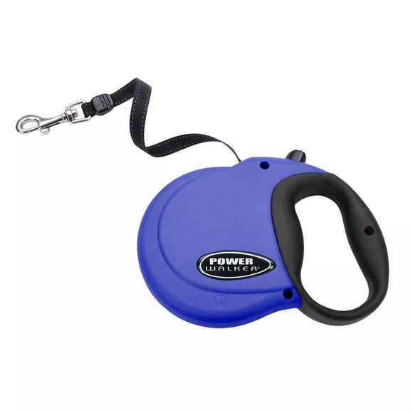 Coastal Pet Products Power Walker Dog Retractable Leash Large Blue