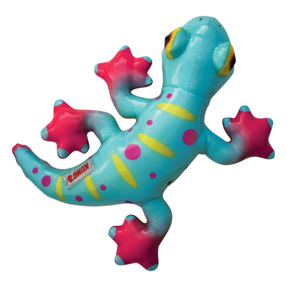 KONG Shieldz Tropics Gecko Dog Toy