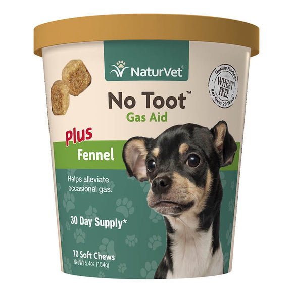 NaturVet No Toot Gas Aid 70ct