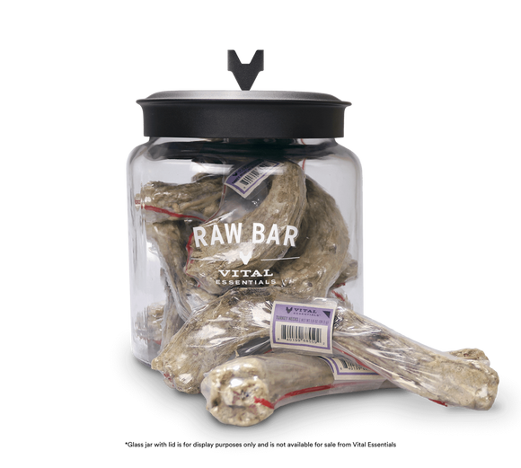 Vital Essentials Raw Bar Freeze Dried Raw Turkey Necks Dog Snacks (12 Count)