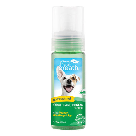 TropiClean Fresh Breath Mint Foam for Pets (4.5 oz)