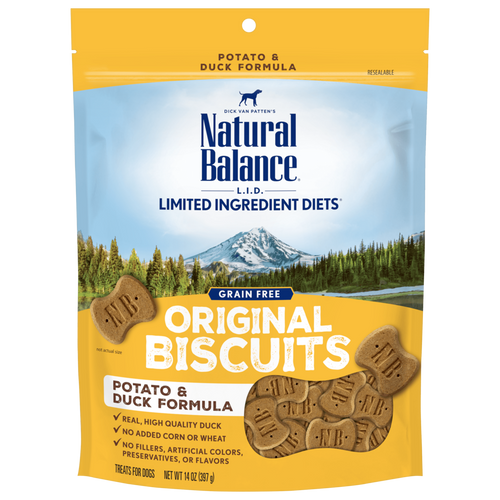 Natural Balance L.I.T. Limited Ingredient Treats Potato and Duck Dog Treats