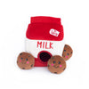 ZippyPaws Zippy Burrow Holiday Santa's Milk & Cookies Puzzle Dog Toy
