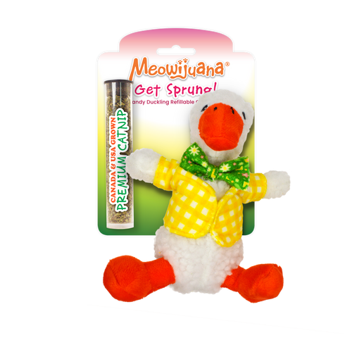 Meowijuana Get Sprung Duckling Cat Toy