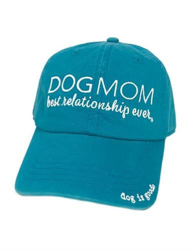 Dog Is Good Hat Dog Mom Turquoise