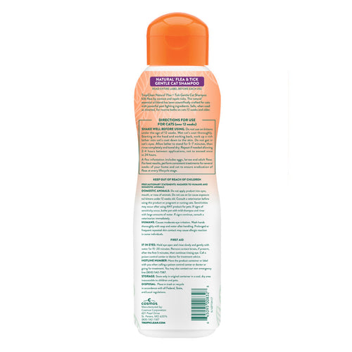 TropiClean Natural Flea + Tick Gentle Cat Shampoo