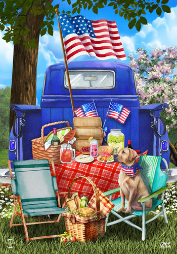 Briarwood Lane All American Picnic Garden Flag