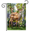 Briarwood Lane Deer in Forest Garden Flag