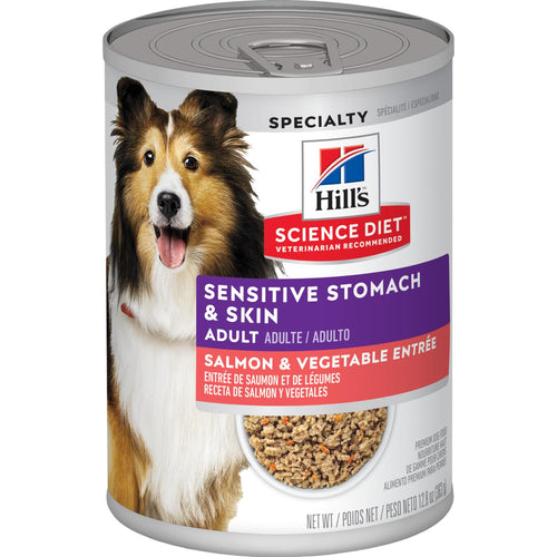 Hill's® Science Diet® Adult Sensitive Stomach & Skin Salmon & Vegetable Entrée Wet Dog Food