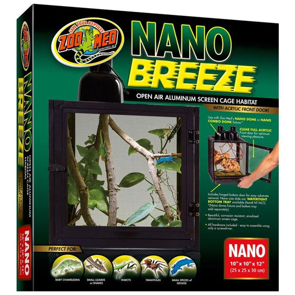 NANO BREEZE ALUMINUM SCREEN CAGE HABITAT (10X10X12 IN)