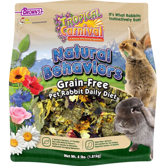 TROPICAL CARNIVAL NATURAL BEHAVIORS RABBIT FOOD (4 LB)