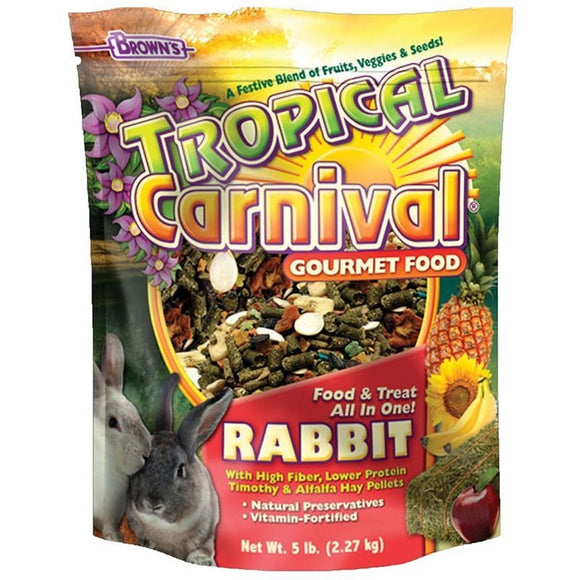 TROPICAL CARNIVAL GOURMET RABBIT FOOD (5 LB)