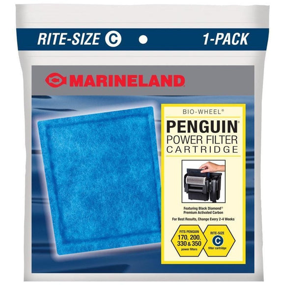 MARINELAND RITE SIZE PENGUIN POWER FILTER CARTRIDGE (SIZE C/1 PACK)