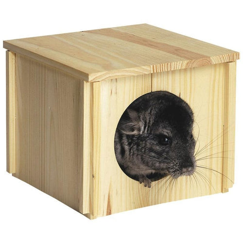 KAYTEE CHINCHILLA HUT HIDEOUT (8X6.25X6.25 IN, NATURAL)