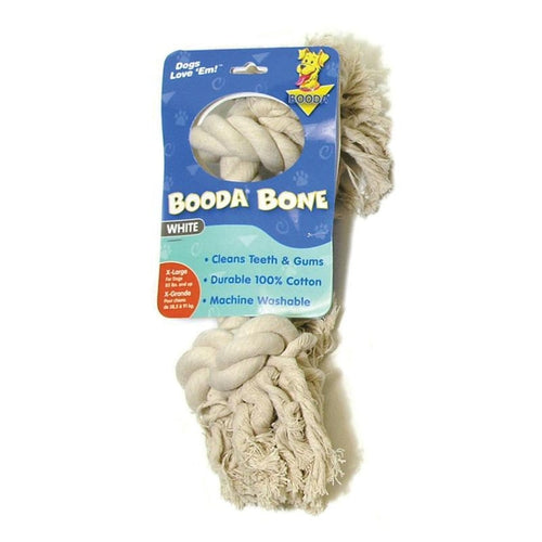 Booda White Rope Bone Dog Toy