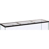 MARINELAND GLASS CANOPY FOR RECTANGULAR AQUARIUMS HINGED (48X13 INCH)