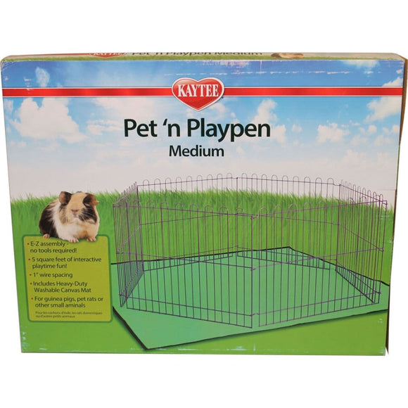 KAYTEE PET-N-PLAYPEN (MD-5 SQ FT, PURPLE)