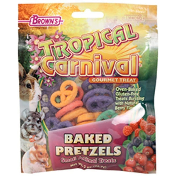 TROPICAL CARNIVAL BAKED PRETZEL SMALL ANIMAL TREAT (2 OZ)