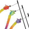 Savvy Tabby Savvy Tabby Rainbow Tail Wand Display Cat Toy (12 PC)