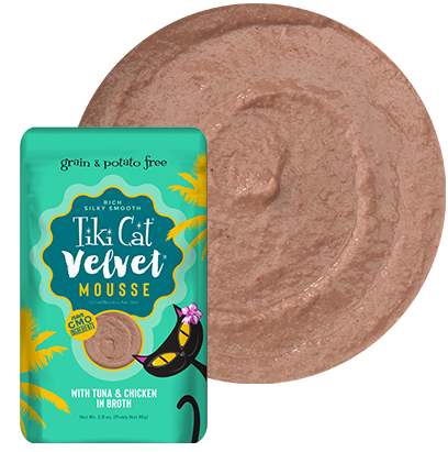 Tiki Cat® Velvet Mousse™ Tuna & Chicken in Broth (2.8 oz)