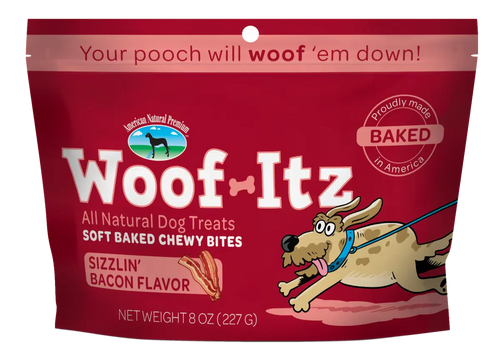 American Natural Premium Woof-Itz Sizzlin' Bacon Dog Treat